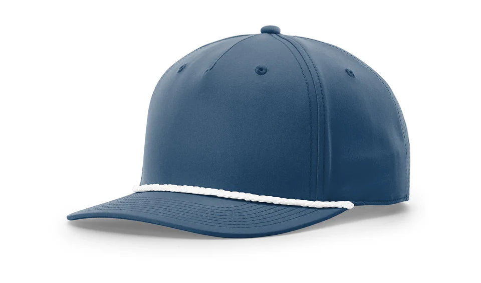 Richardson - Five Panel Classic Rope Cap with Premium Custom 3.5" Patch
