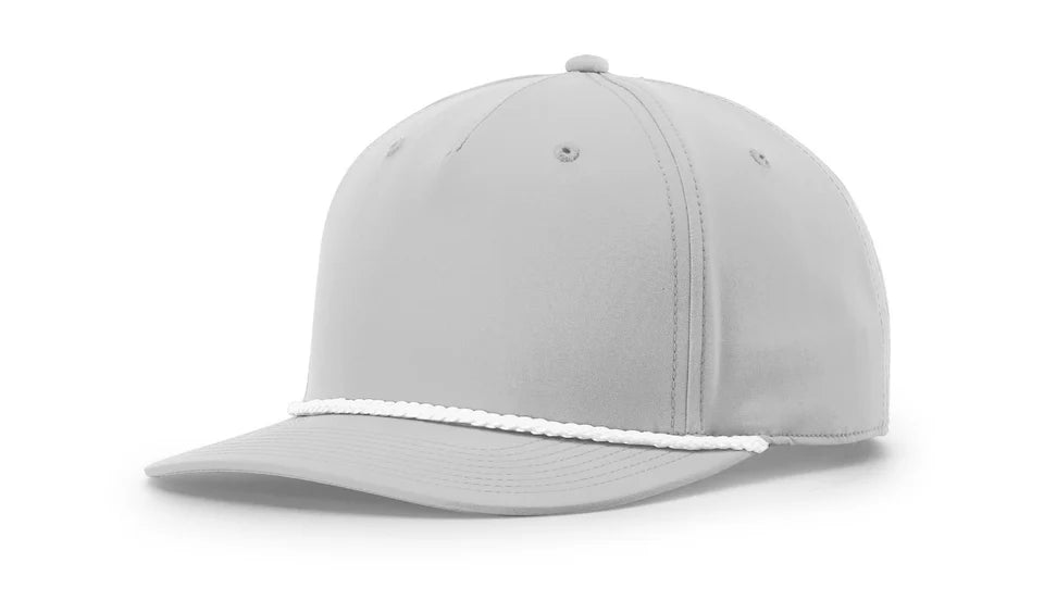 Richardson - Five Panel Classic Rope Cap with Premium Custom 3.5" Patch