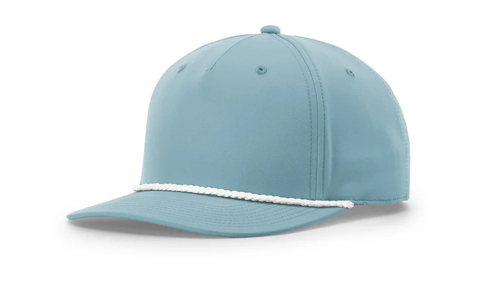Richardson - Five Panel Classic Rope Cap with Premium Custom 3.5" Patch