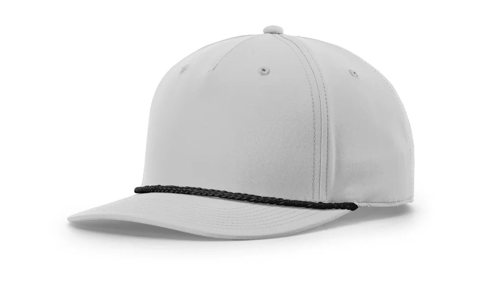 Richardson - Five Panel Classic Rope Cap with Premium Custom 3.5" Patch