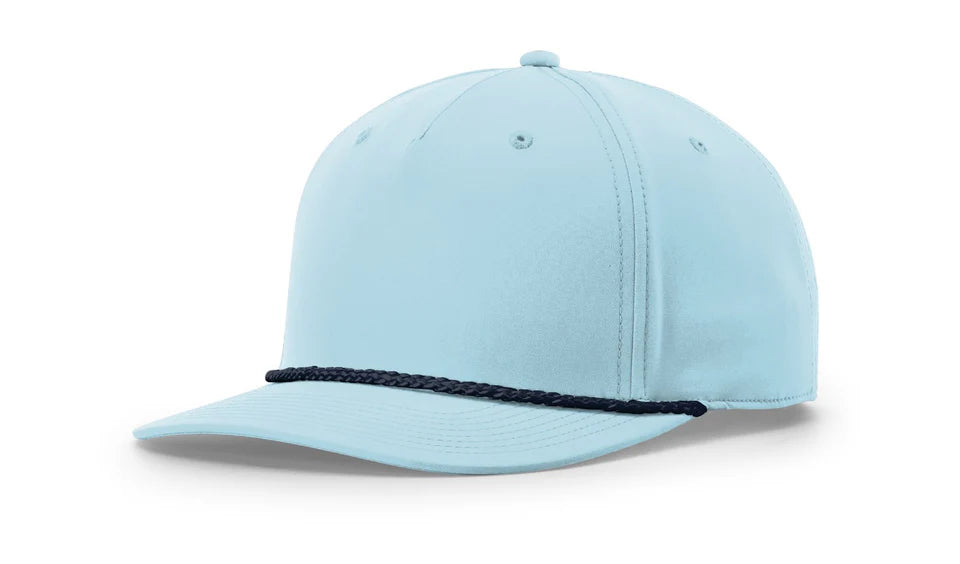 Richardson - Five Panel Classic Rope Cap with Premium Custom 3.5" Patch