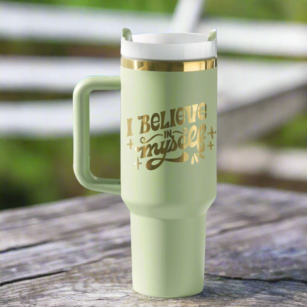 40oz Tumbler with your custom design***** Tumblers are blank, The pictures are to show you the color of the engraving for your custom design*****