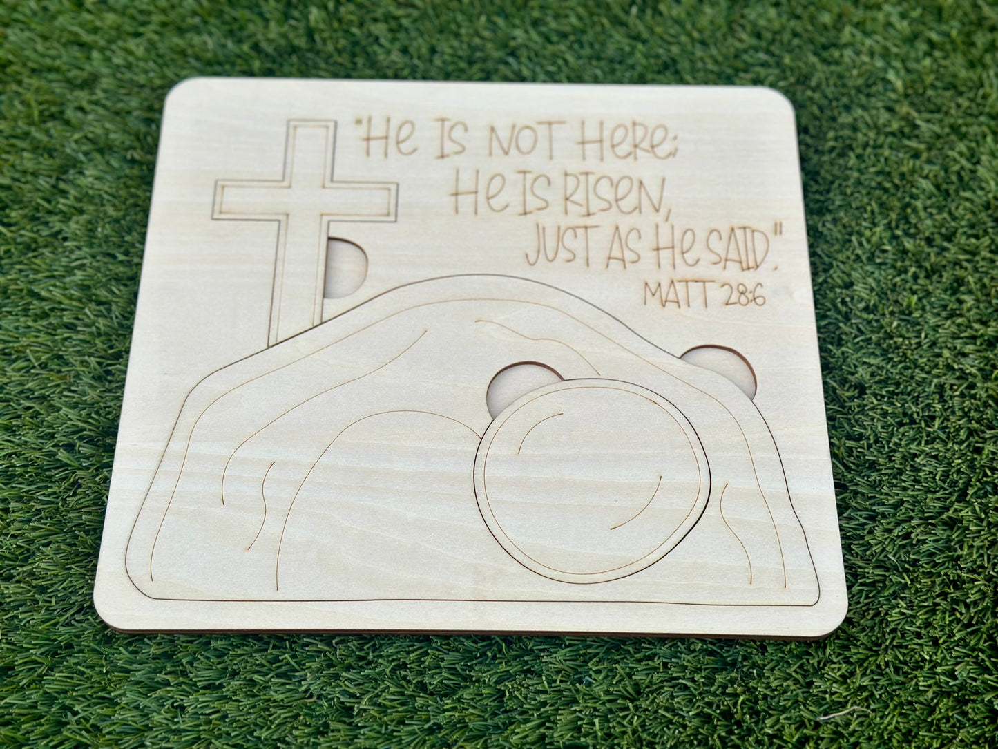 He is Risen Kids Puzzle with Paint Kit