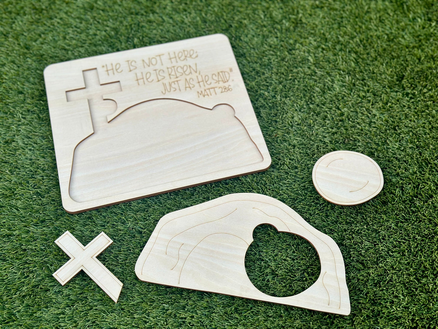 He is Risen Kids Puzzle with Paint Kit