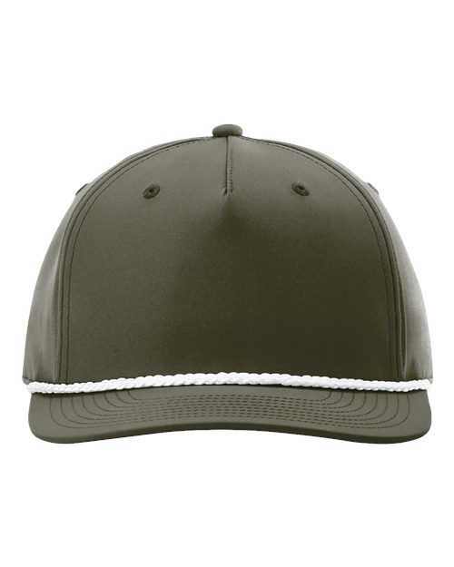 Richardson - Five Panel Classic Rope Cap with Premium Custom 3.5" Patch
