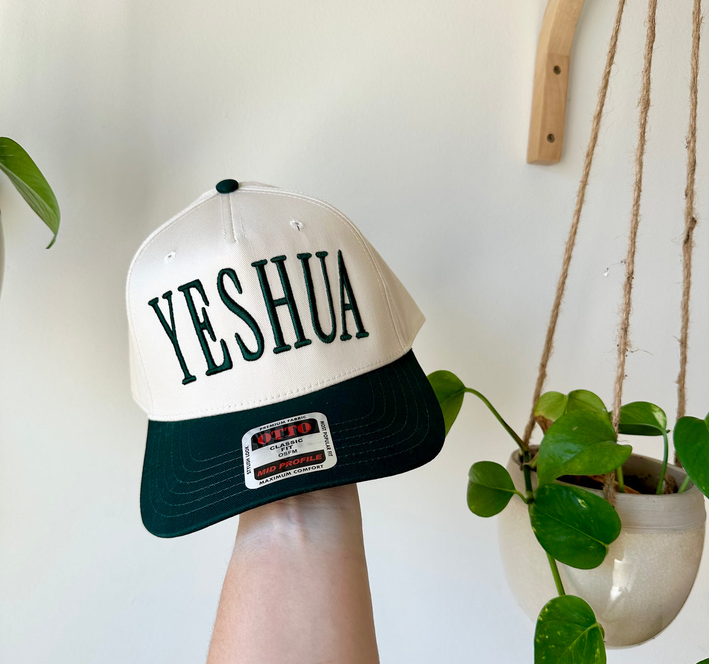 Puff embroidered cap