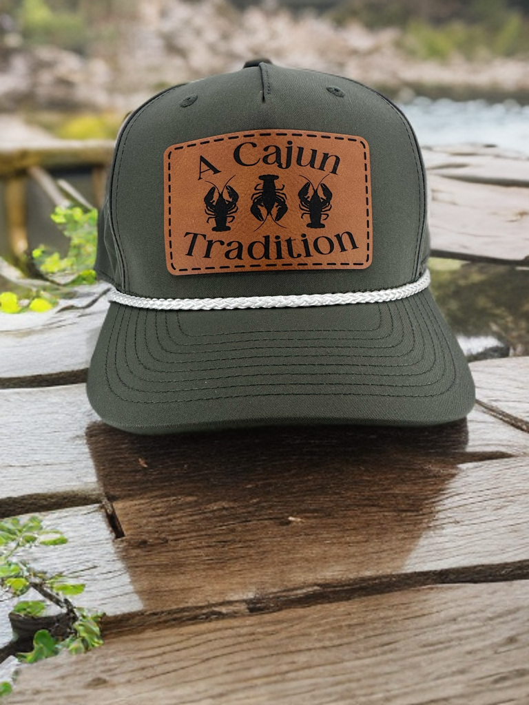 Richardson - Five Panel Classic Rope Cap with Premium Custom 3.5" Patch