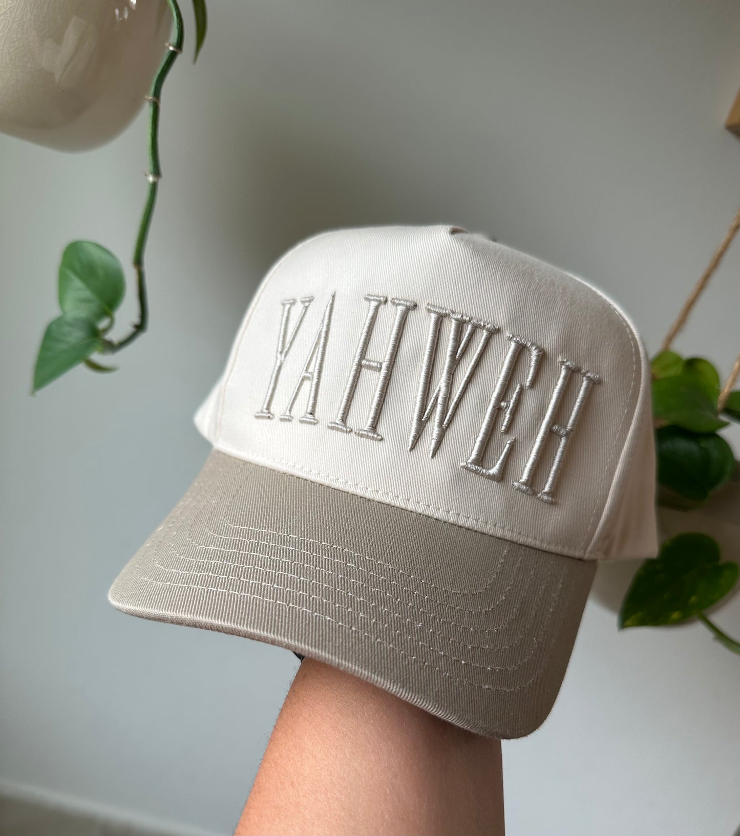 Puff embroidered cap