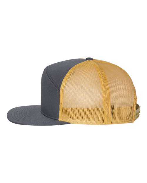 Richardson - Seven-Panel Trucker Cap with Premium Custom 3.5" Patch