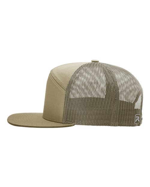 Richardson - Seven-Panel Trucker Cap with Premium Custom 3.5" Patch