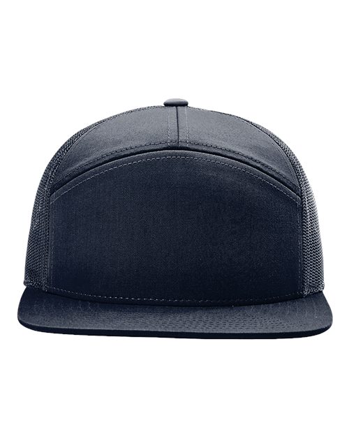 Richardson - Seven-Panel Trucker Cap with Premium Custom 3.5" Patch